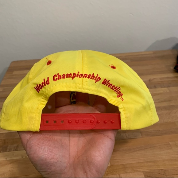 Vintage WCW World Championship Wrestling Hulk Hogan Embroidered Hat Snap Back - Picture 4 of 7